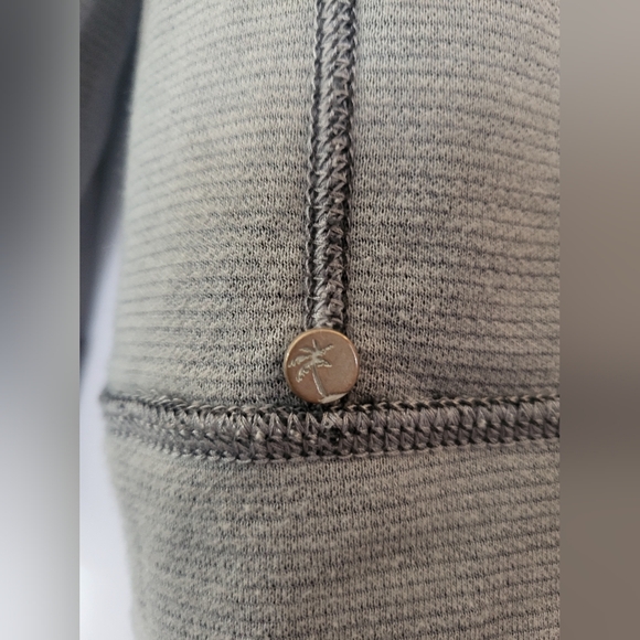 Tommy Bahama Men's Long Sleeve Half Zip Grey Reversible Sweatshirt size XL - Picture 13 of 14